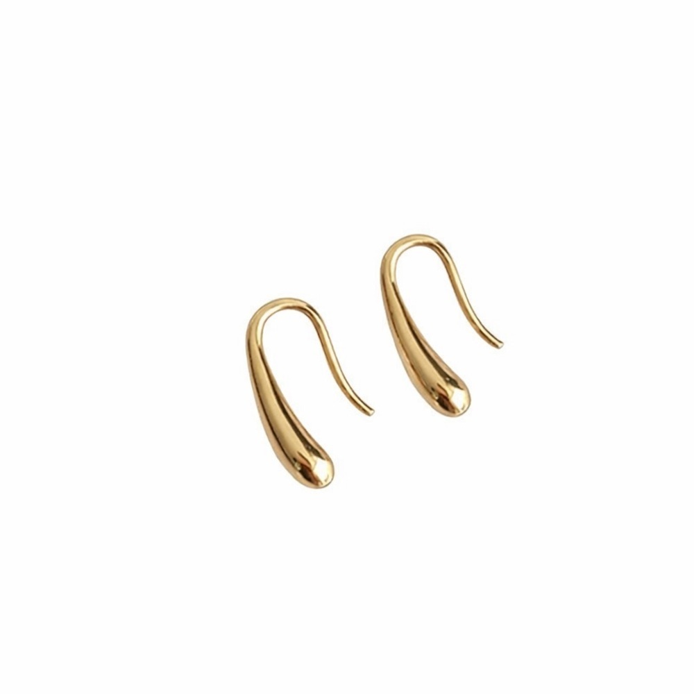 Gold Water Drop Earrings